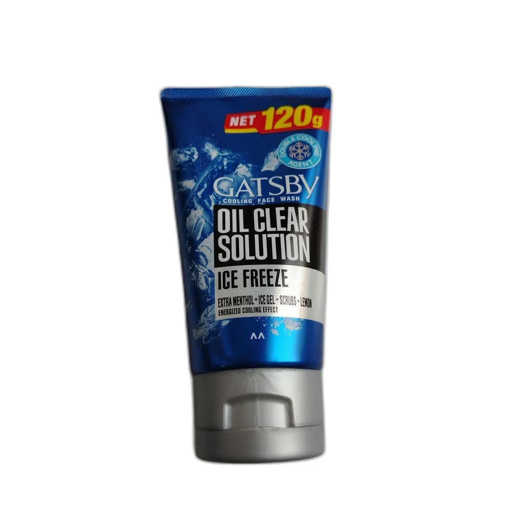 Gatsby Oil Clear Solution Cooling Face Wash (Ice Freeze) 120g 120 g