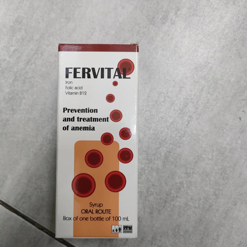 Fervital Syrup 100 mL bottle