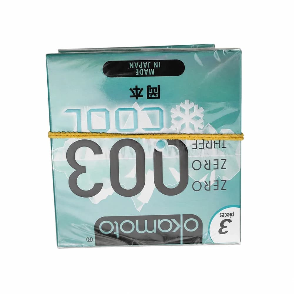 Okamoto 0.03 Cool condom, lubricated, 3 pieces