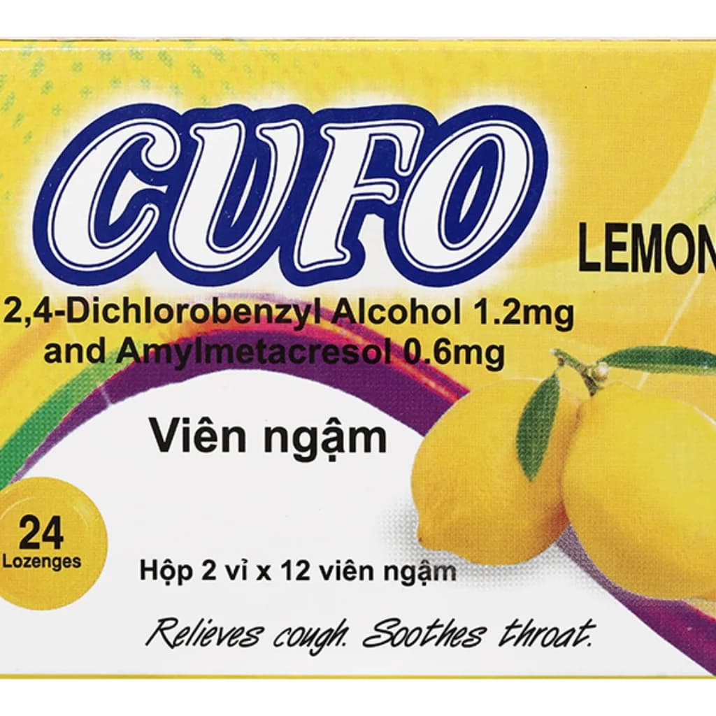 Cufo Lozenges (Lemon) 1.2mg + 0.6mg