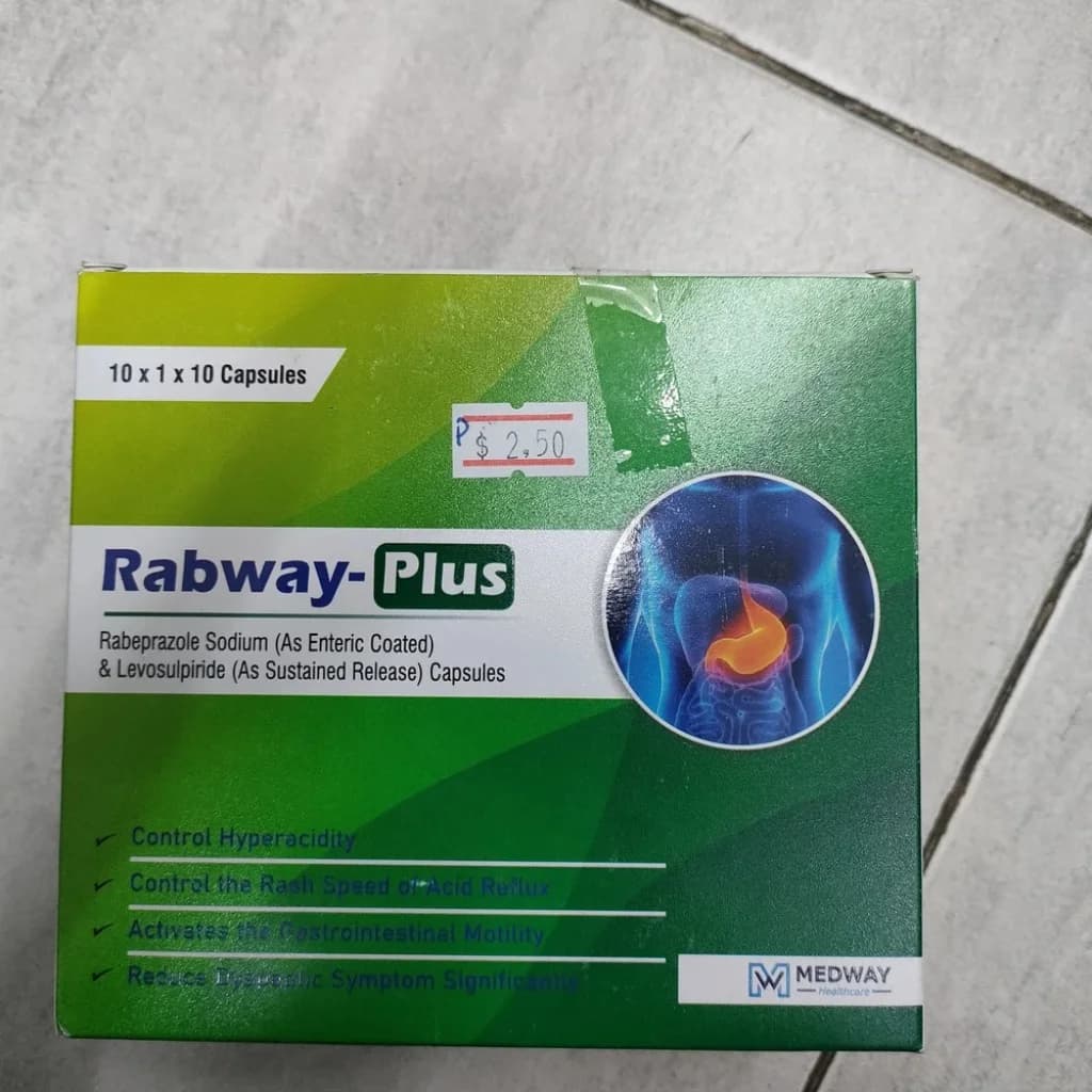 Rabway-Plus Rabeprazole 20 mg / Levosulpiride 75 mg