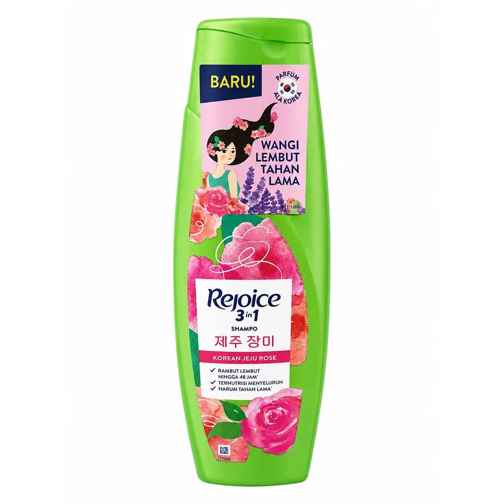 Rejoice 3-in-1 Korean Jeju Rose shampoo, 340 mL