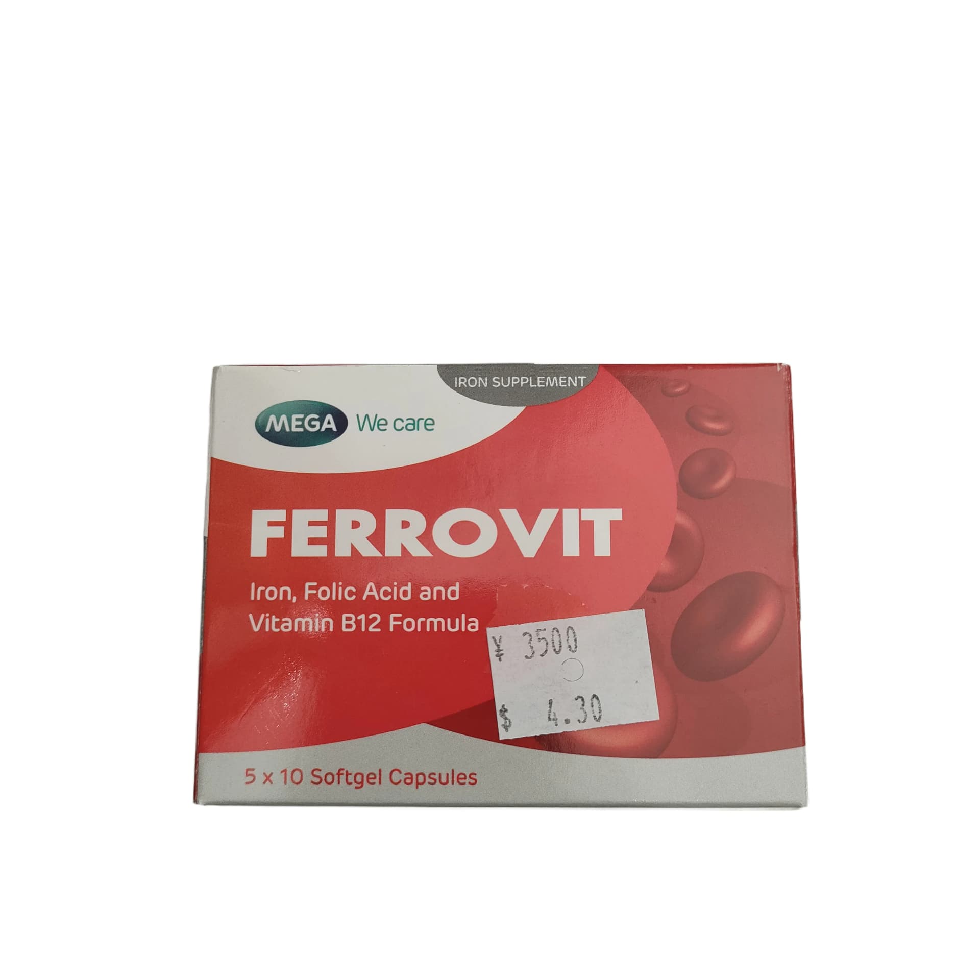 Ferrovit Iron, Folic Acid and Vitamin B12 Formula