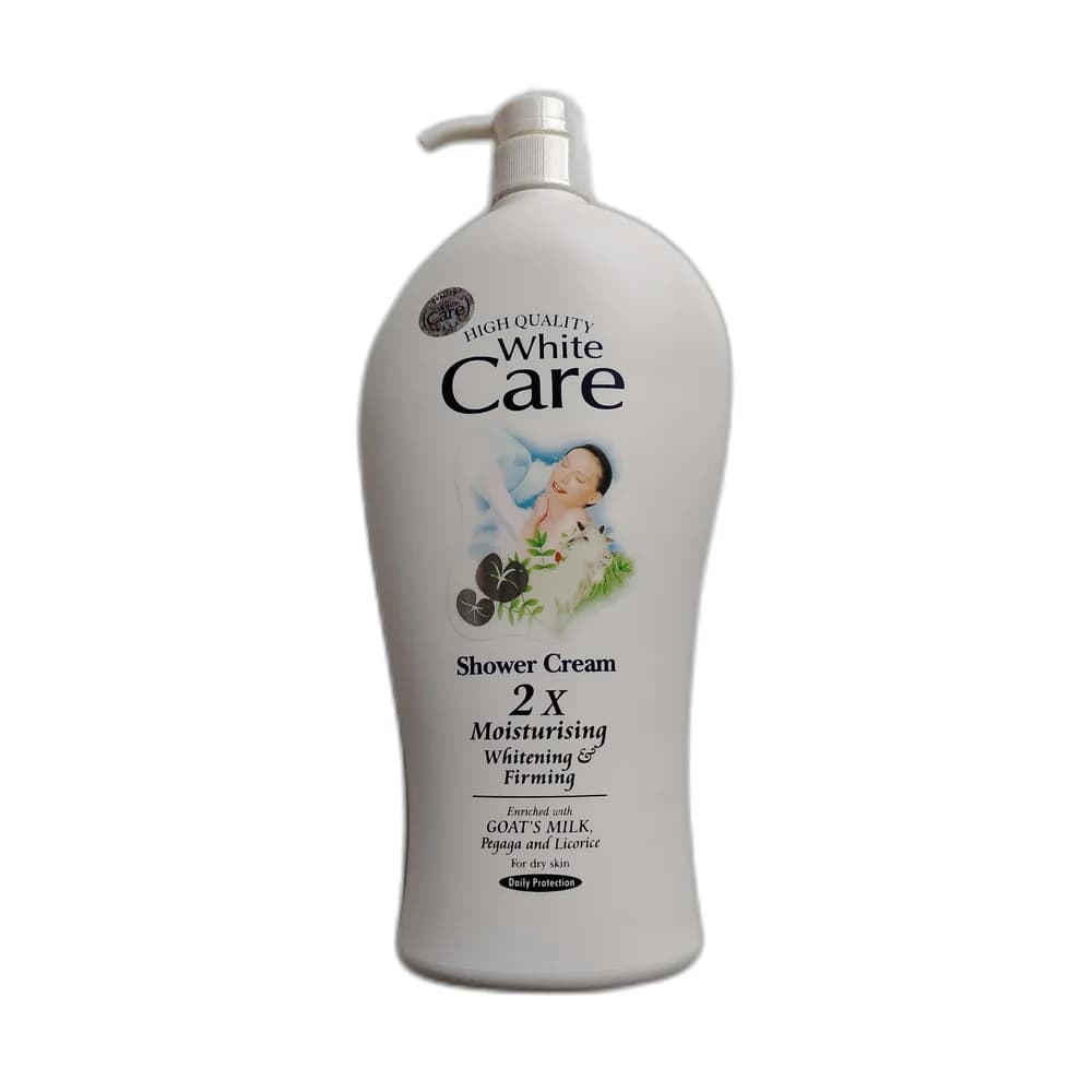 White Care Shower Cream 2X Moisturising Whitening & Firming (Goat's Milk, 1200 ml) 1200 ml