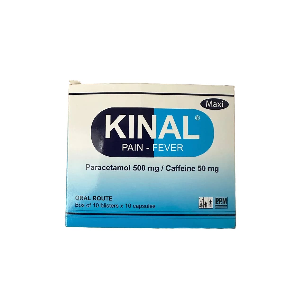 KINAL Pain-Fever Maxi Paracetamol 500 mg / Caffeine 50 mg