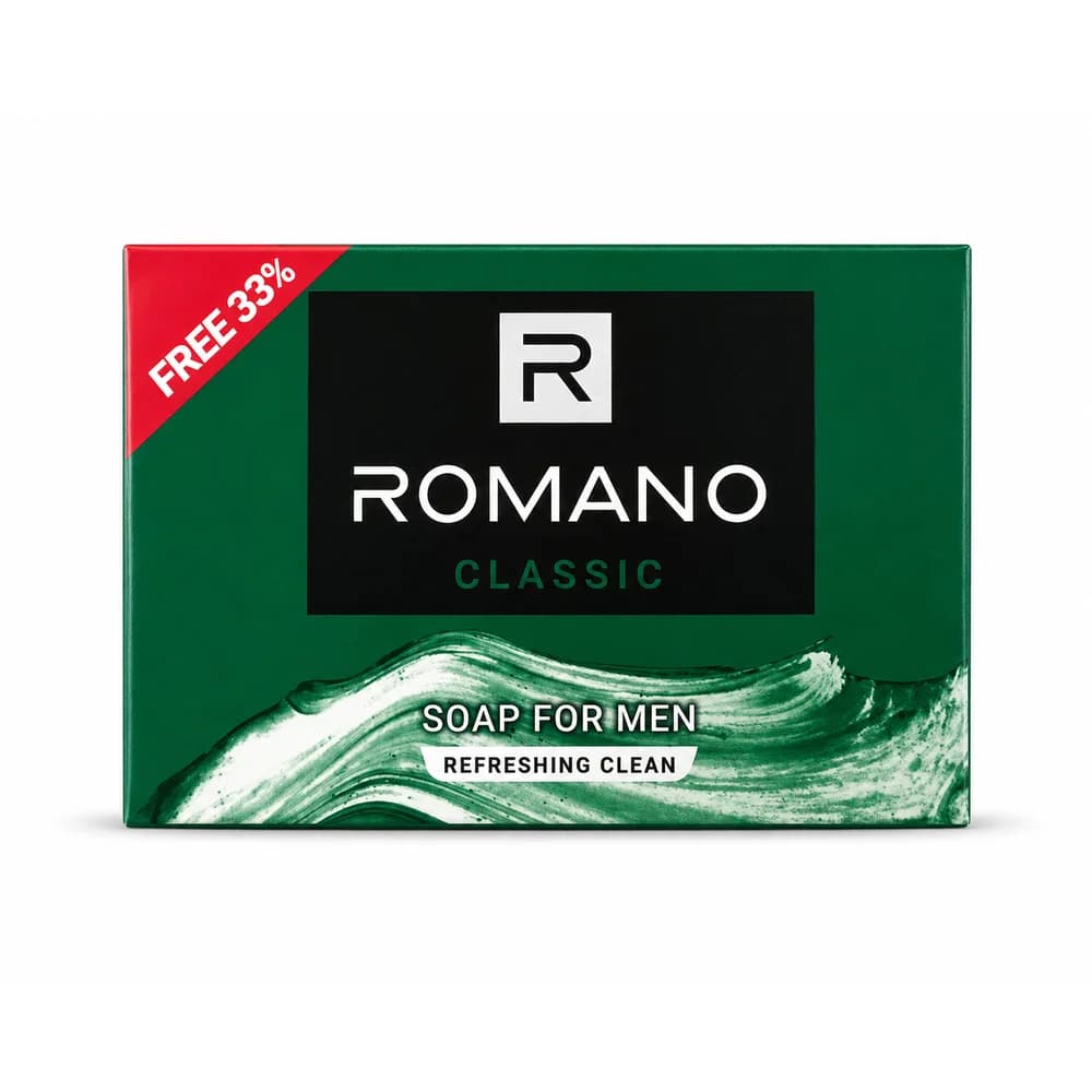 Romano Classic soap bar for men, 120 g