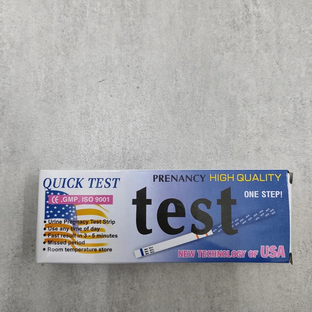Quick Test Urine Pregnancy Test Strip Not available