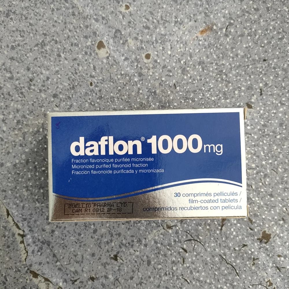 Daflon 1000mg 1000 mg micronized purified flavonoid fraction per tablet