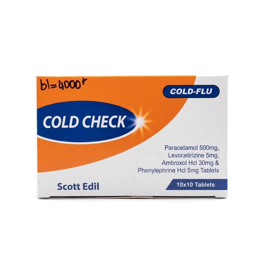 COLD CHECK 500 mg / 5 mg / 30 mg / 5 mg per tablet