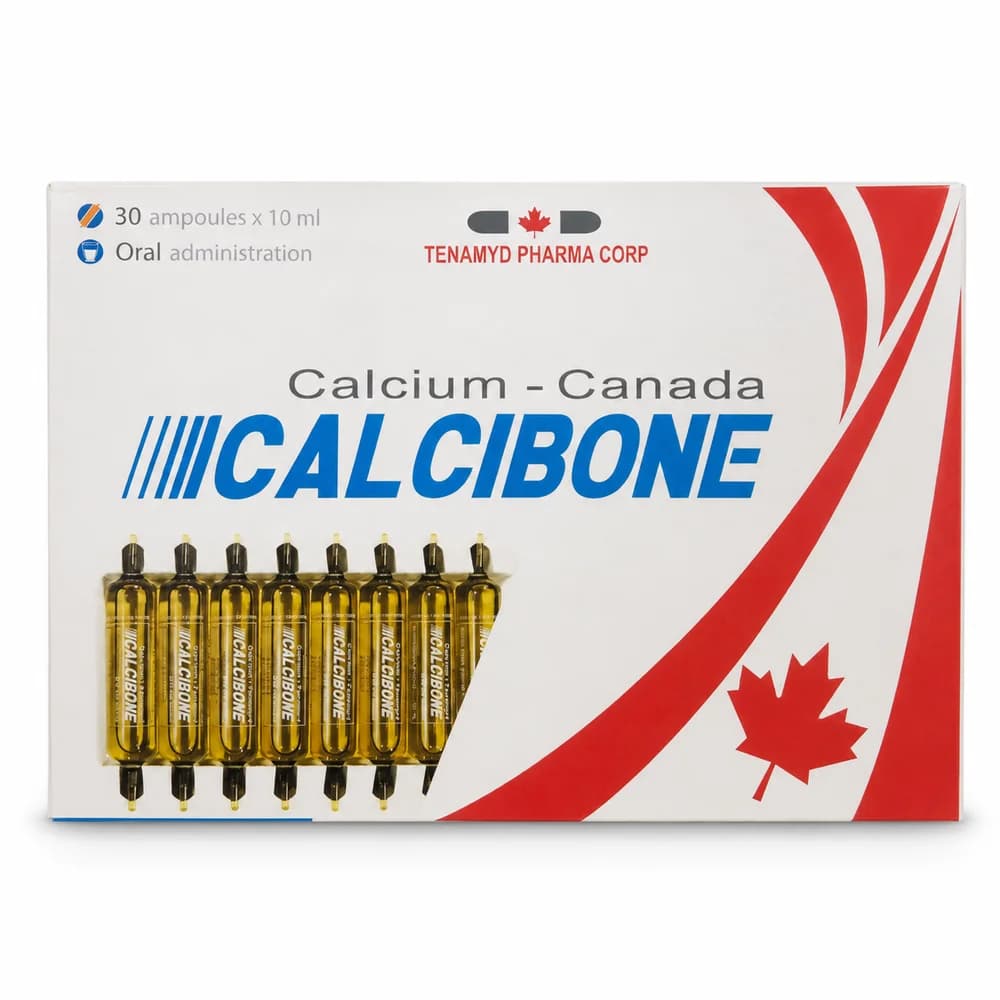 Unicalcibone Calcium-Canada Each 10 ml ampoule contains calcium lactogluconate 720 mg equivalent to calcium 90 mg, vitamin D 100 IU, vitamin C 100 mg, and vitamin PP 7.5 mg