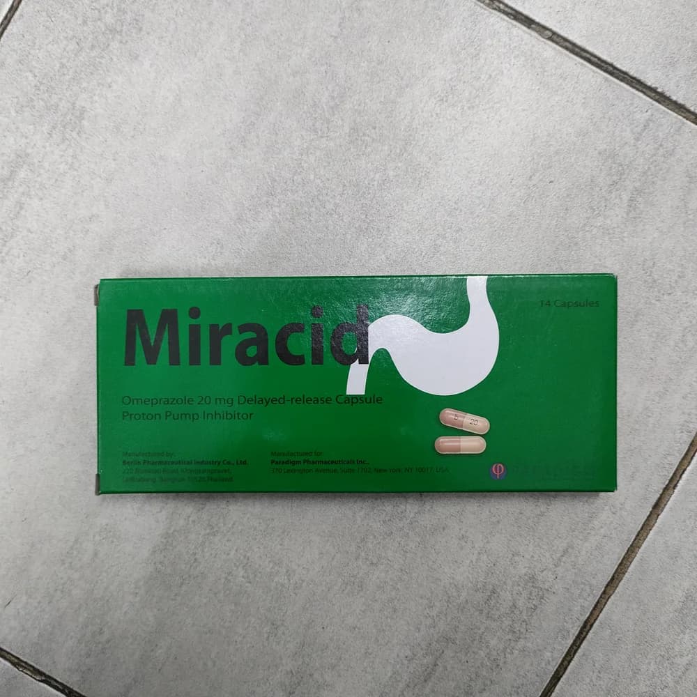 Miracid Omeprazole 20 mg per delayed-release capsule
