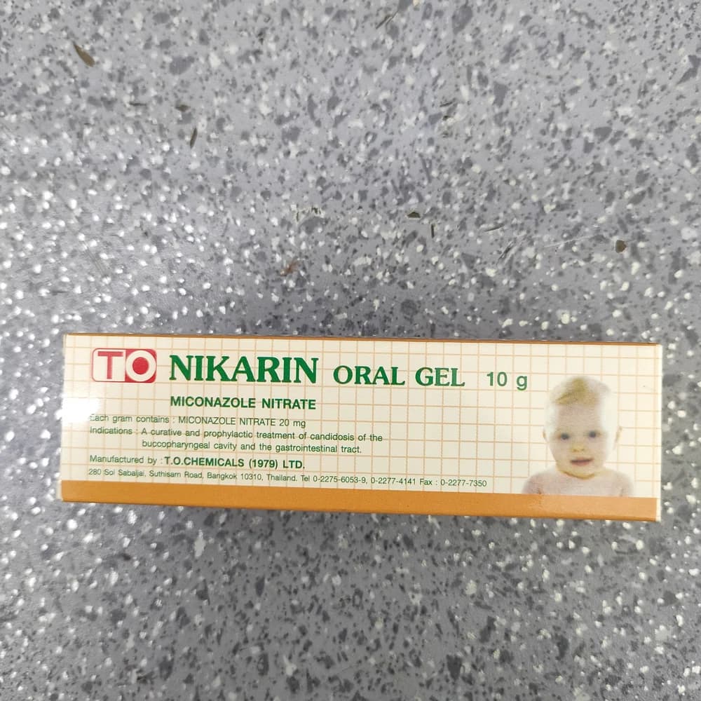 Nikarin Oral Gel Miconazole nitrate 20 mg per 1 g of oral gel