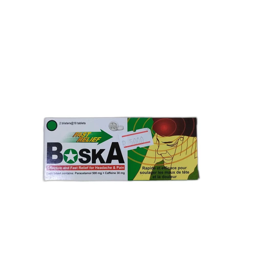 Boska Paracetamol 500 mg + Caffeine 30 mg