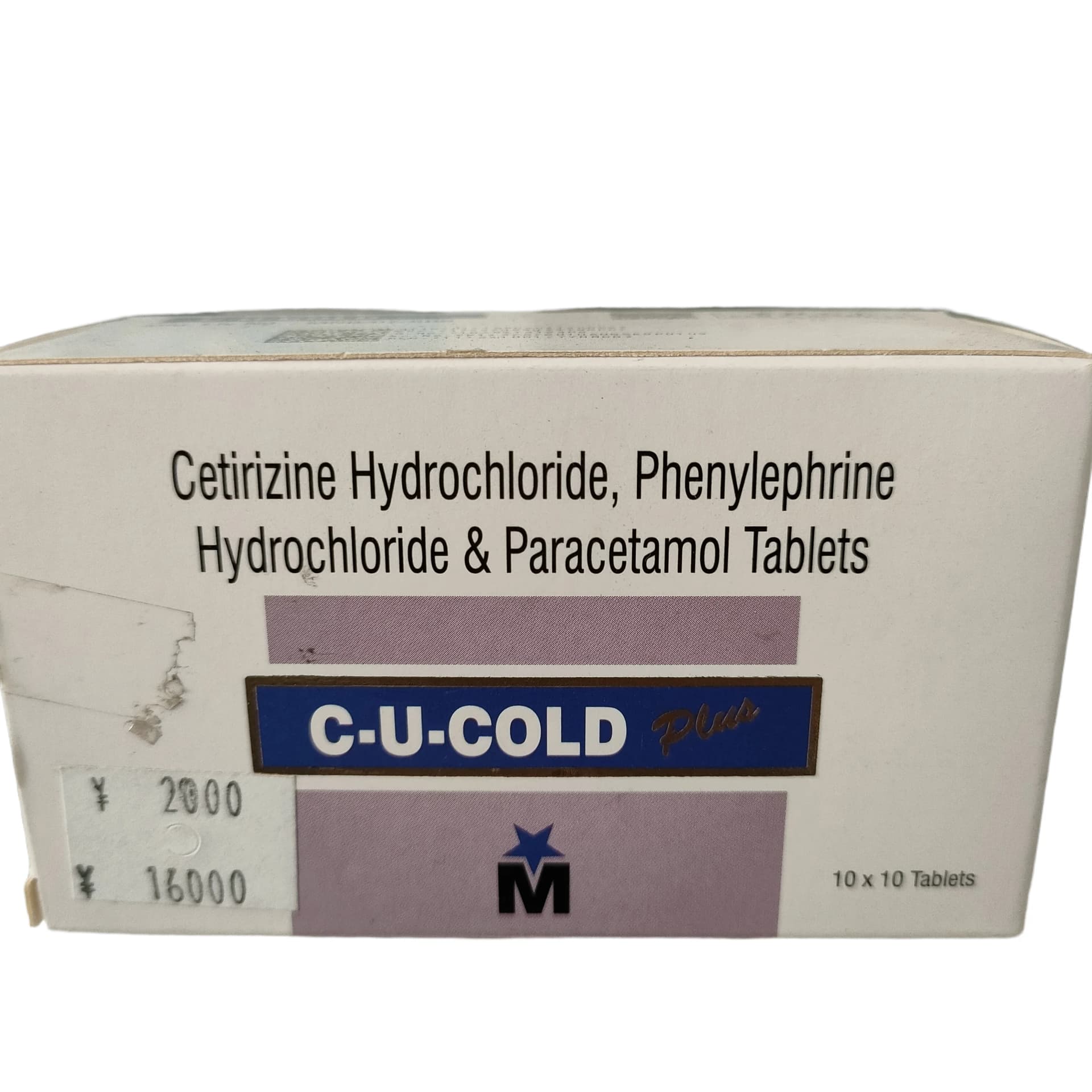 C-U-Cold Plus per tablet