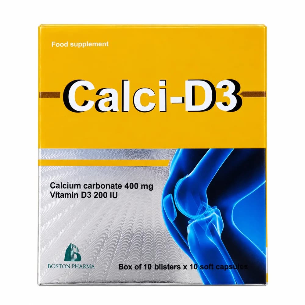 Calci-D3 Calcium carbonate 400 mg / Vitamin D3 200 IU per soft capsule
