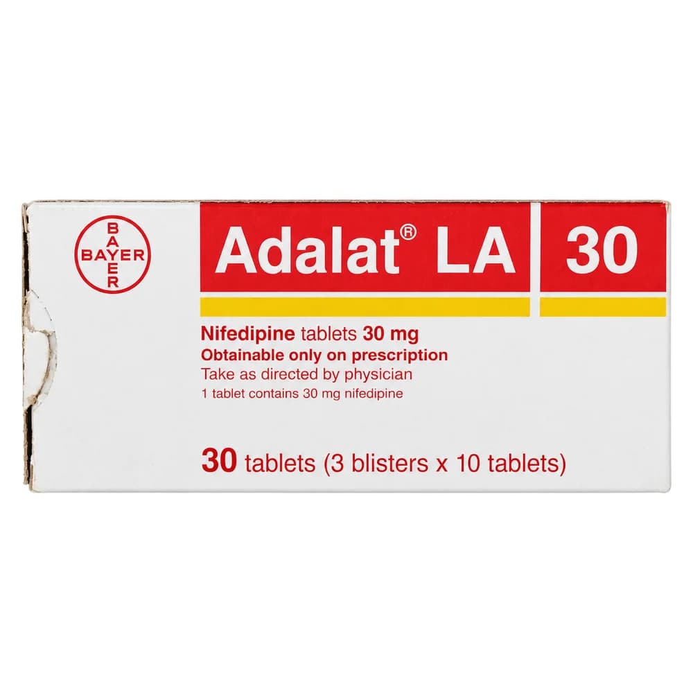 Adalat LA Nifedipine 30 mg
