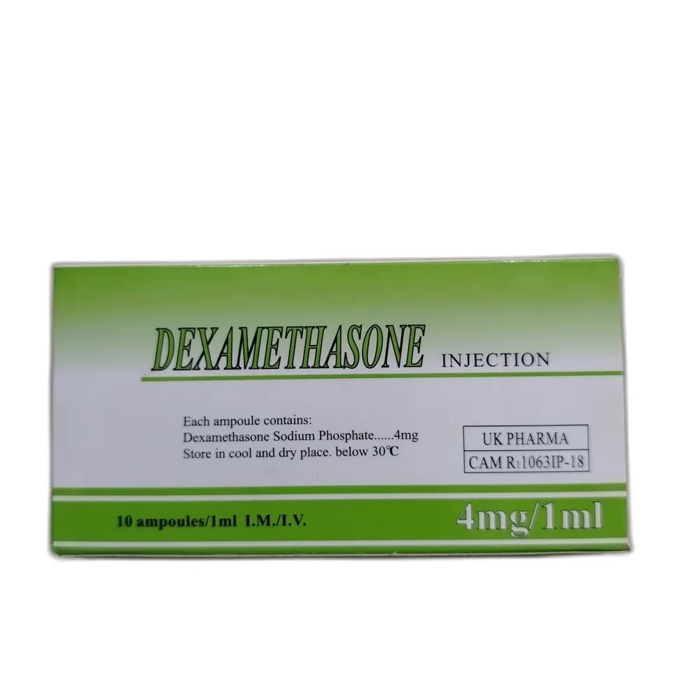 Dexamethasone Sodium Phosphate Injection (UK Pharma) 4 mg / 1 ml