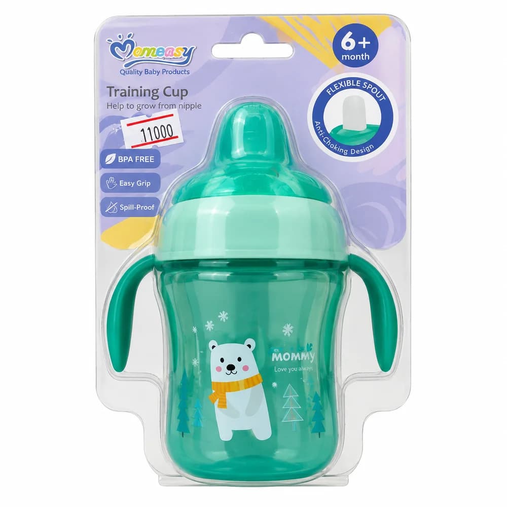 Momeasy Baby Training Cup Green 240 ml