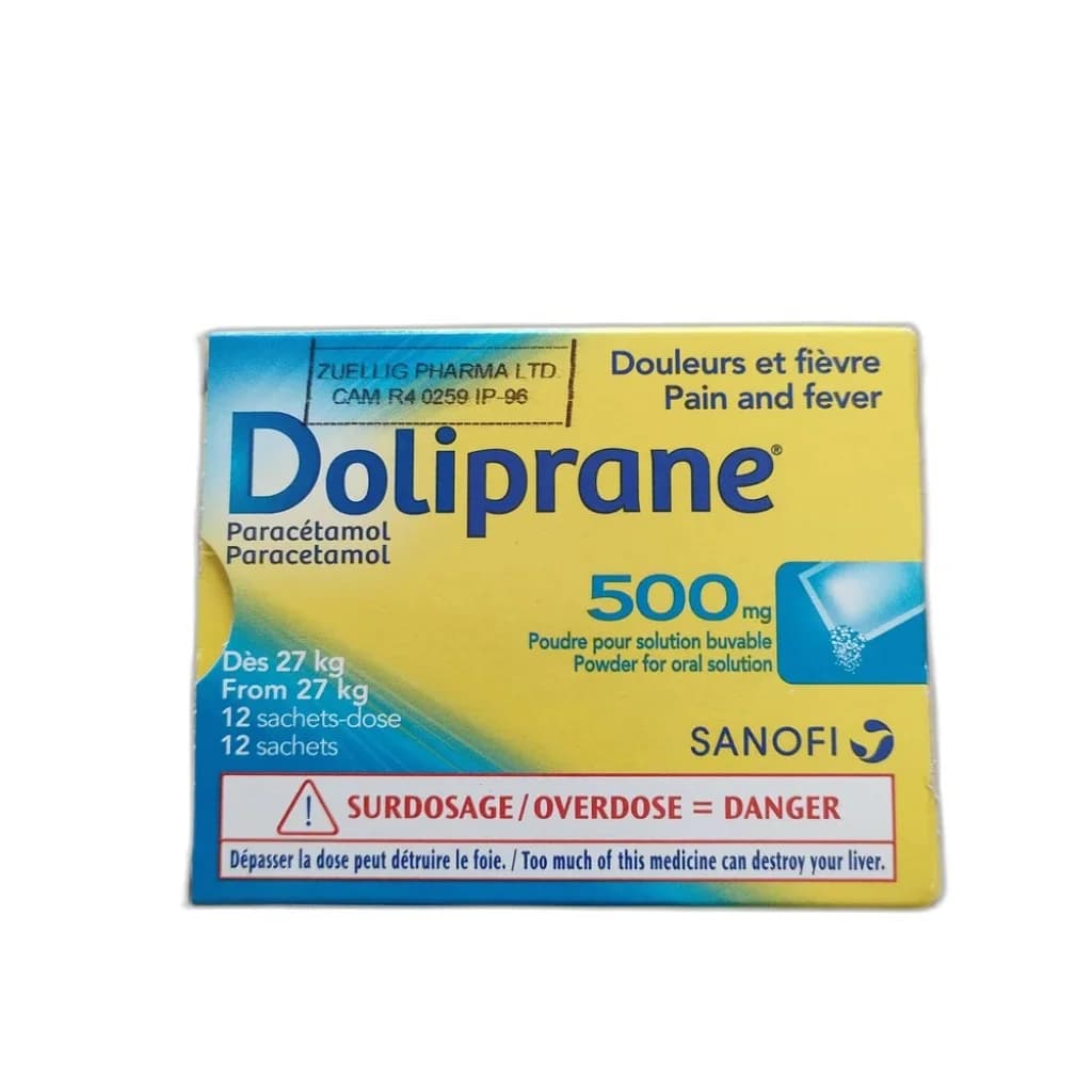 Doliprane 500 mg Powder for Oral Solution 500 mg