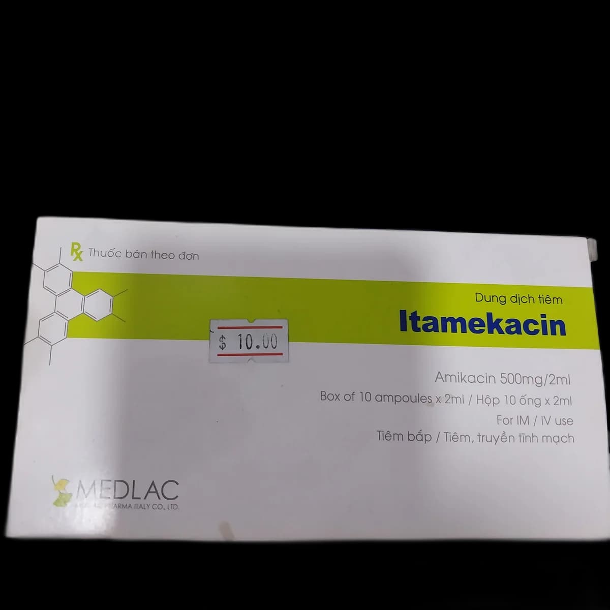 Itamekacin 500mg/2ml 500mg/2ml