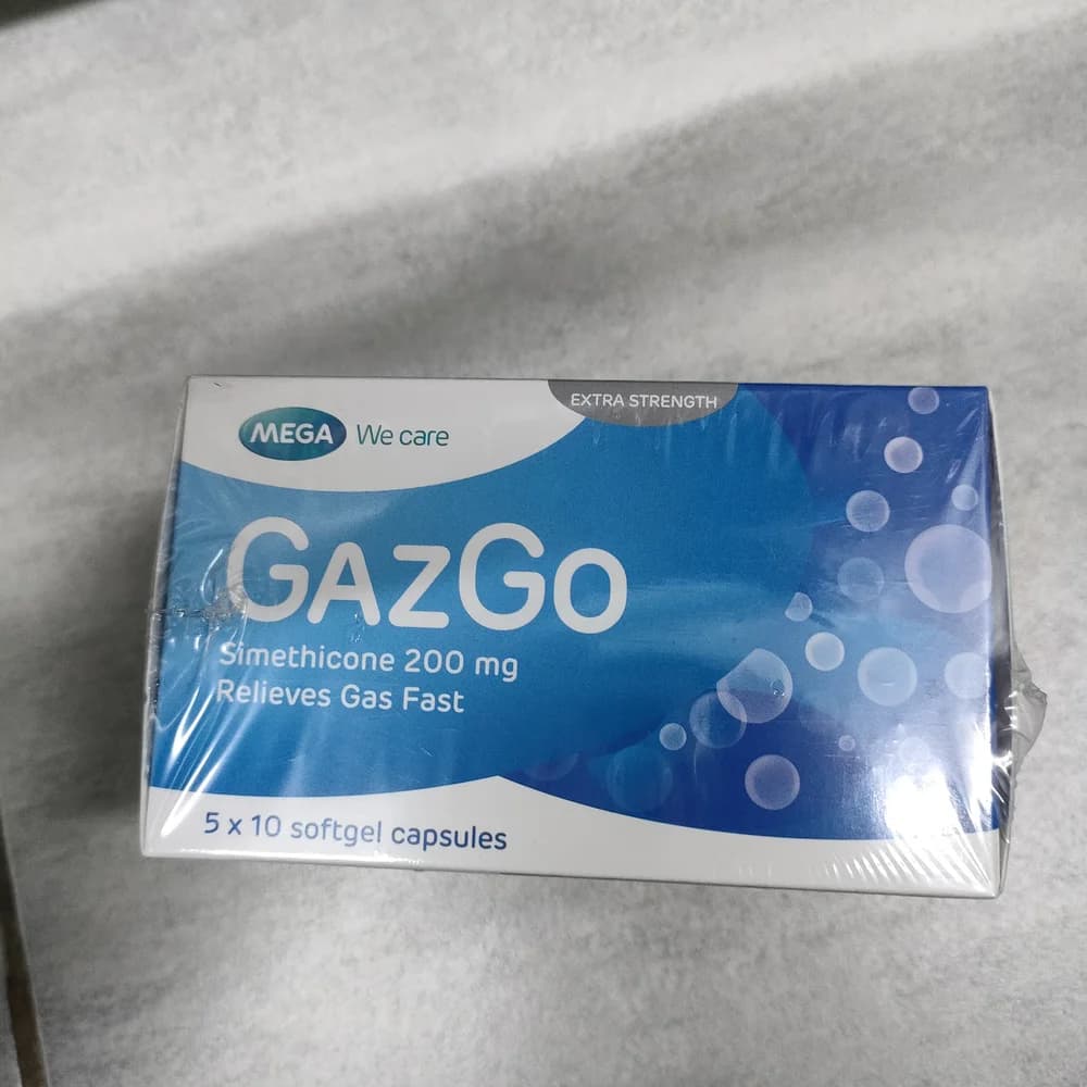 GazGo Extra Strength Simethicone 200 mg per softgel capsule