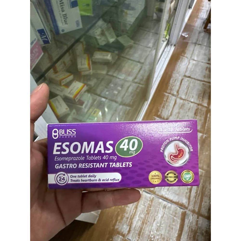 Esomas 40 Esomeprazole 40 mg gastro-resistant tablets