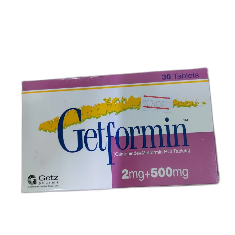 Getformin 2 mg + 500 mg
