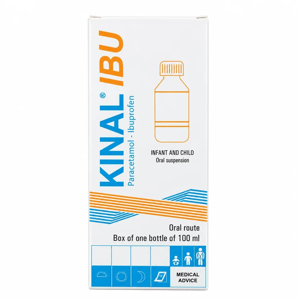 Kinal IBU Paracetamol 125 mg + ibuprofen 100 mg per 5 mL