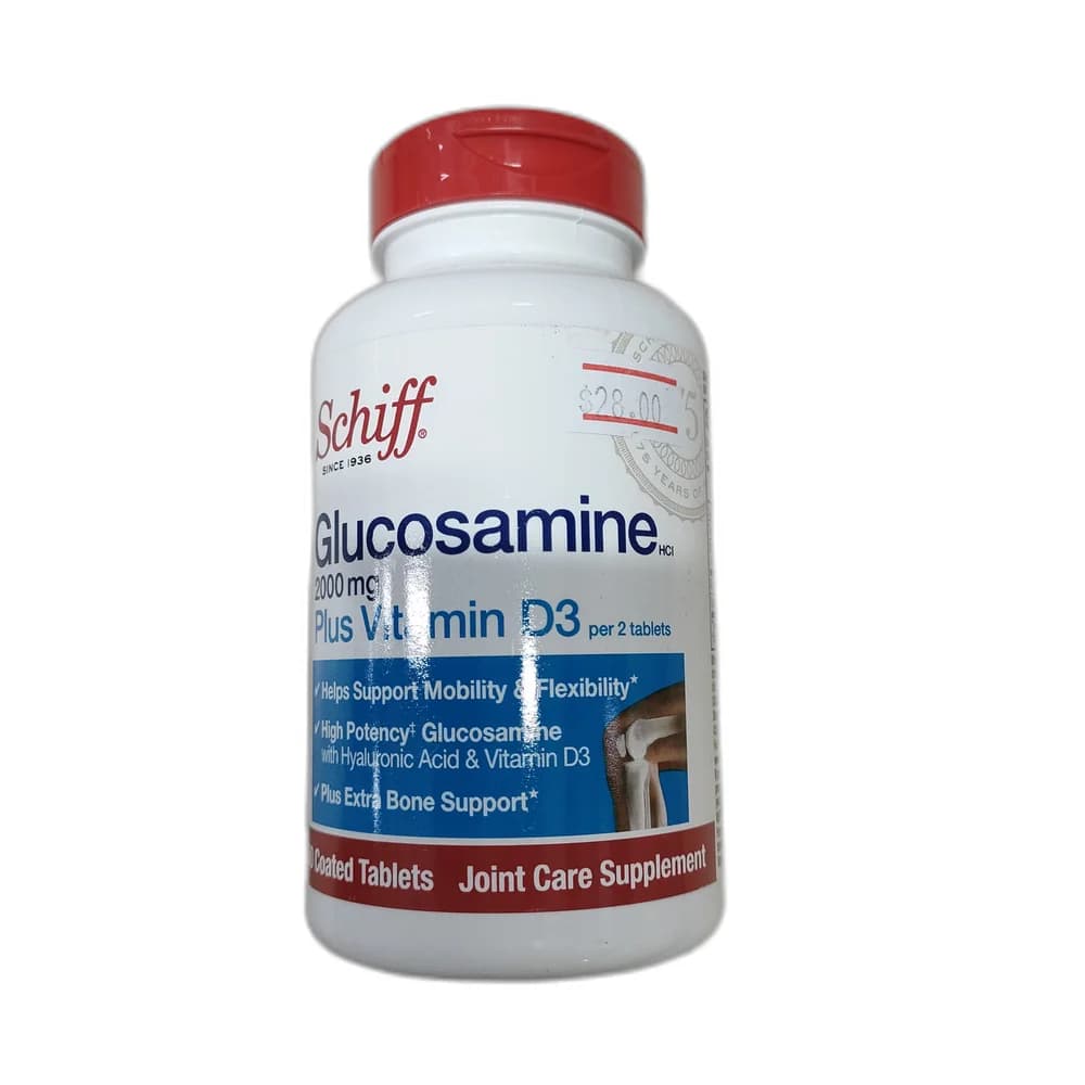 Schiff Glucosamine Plus Vitamin D3 2000 mg / 50 micrograms