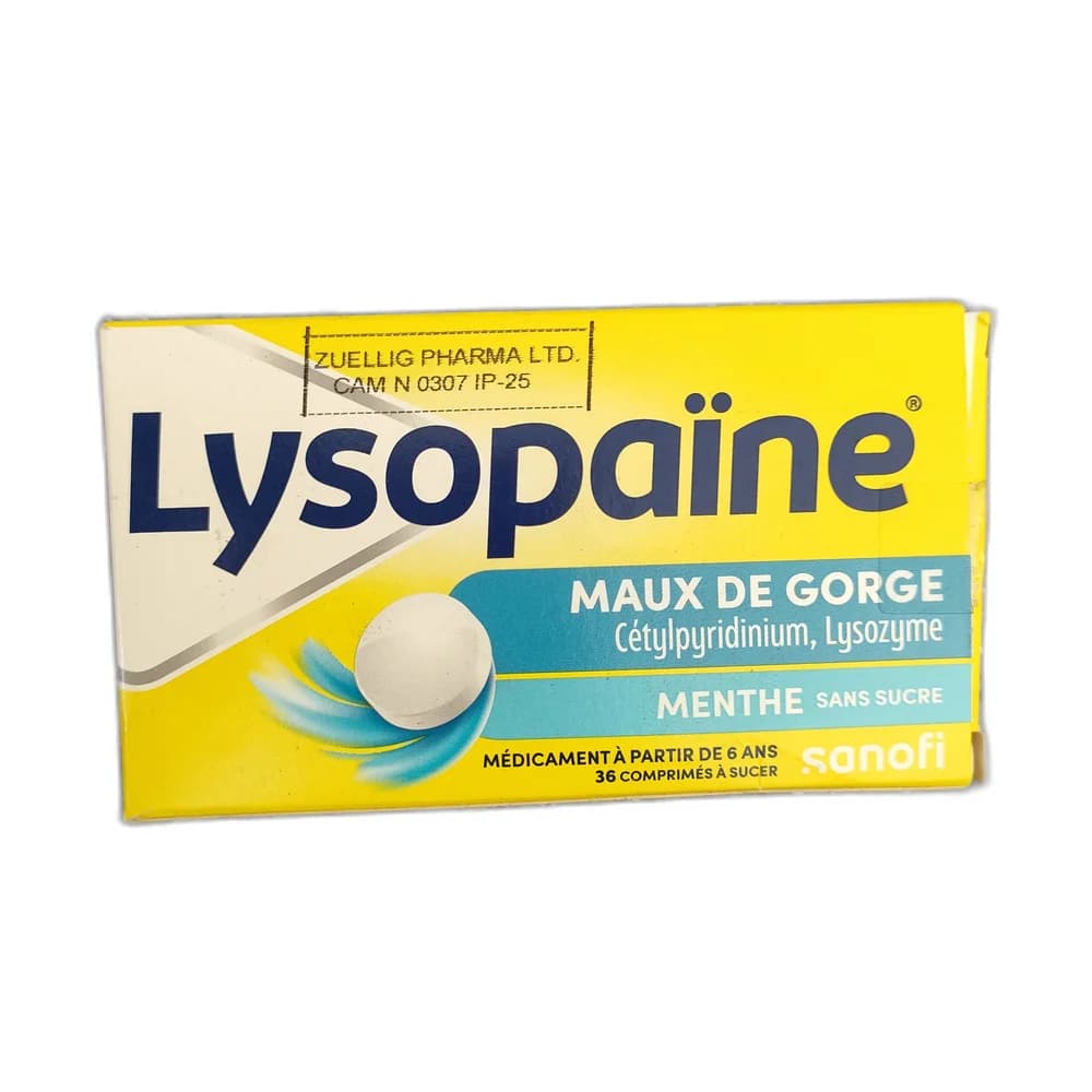 Lysopaine Maux de Gorge Cetylpyridinium 1.5 mg / Lysozyme 520,000 FIP-Units