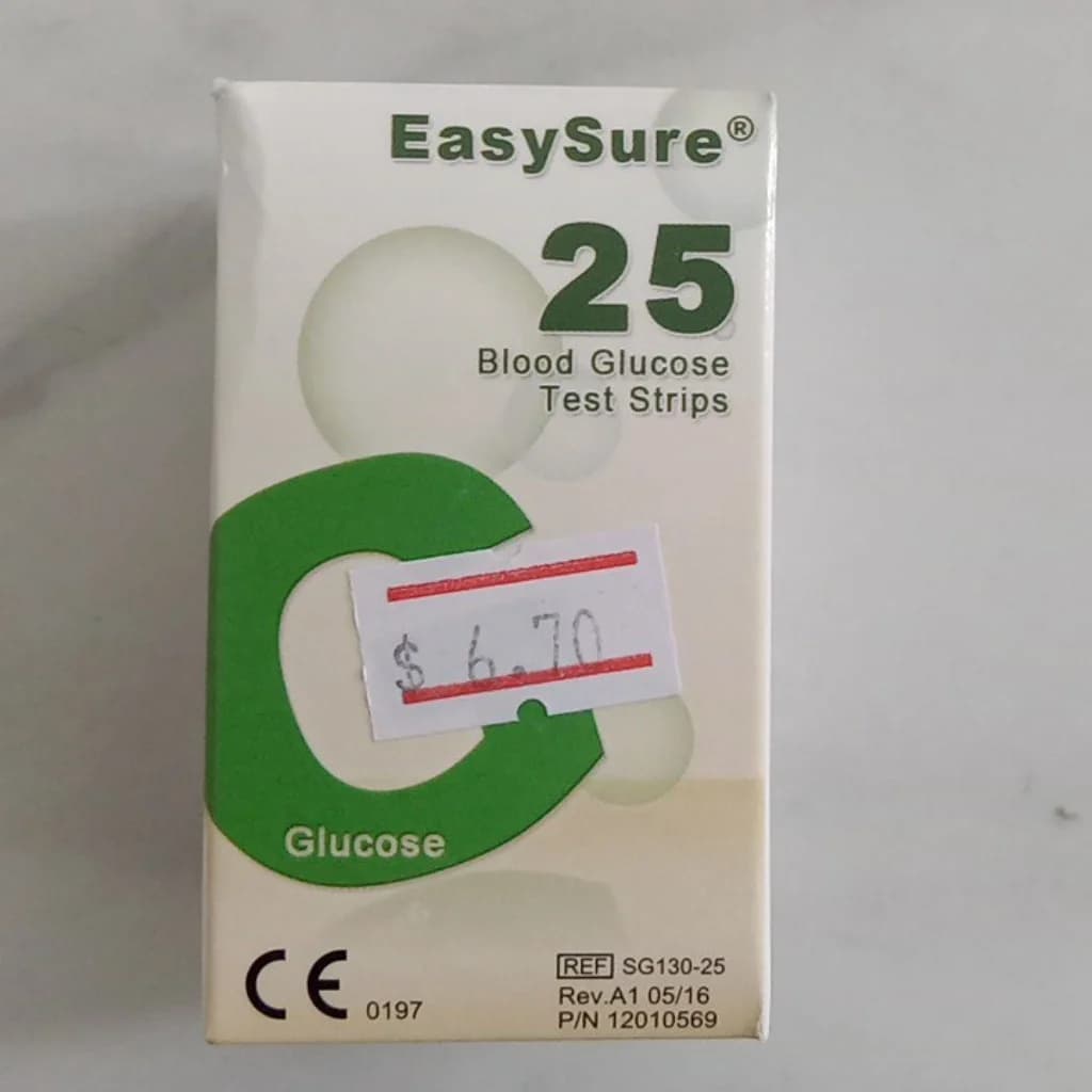 EasySure 25 Blood Glucose Test Strips Not available