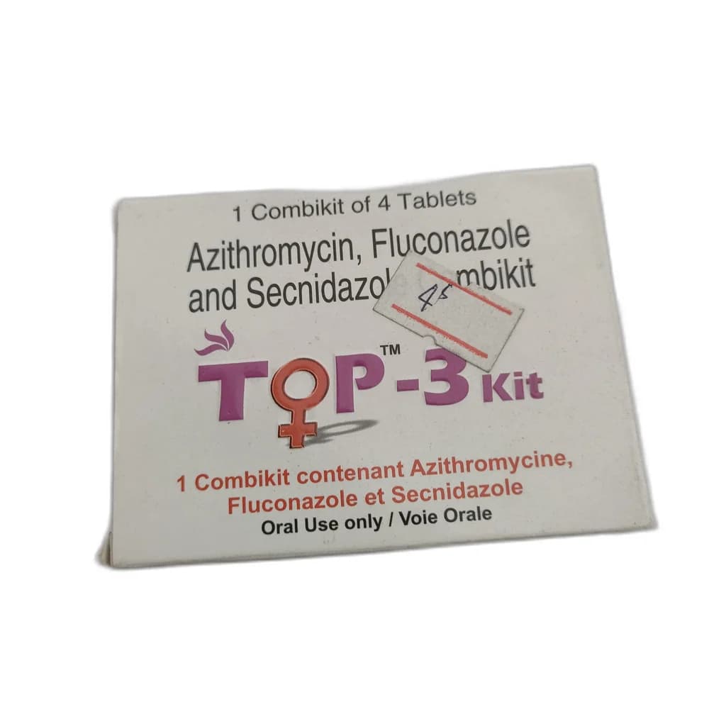TOP-3 Kit Azithromycin 1 g + Fluconazole 150 mg + Secnidazole 1 g x2
