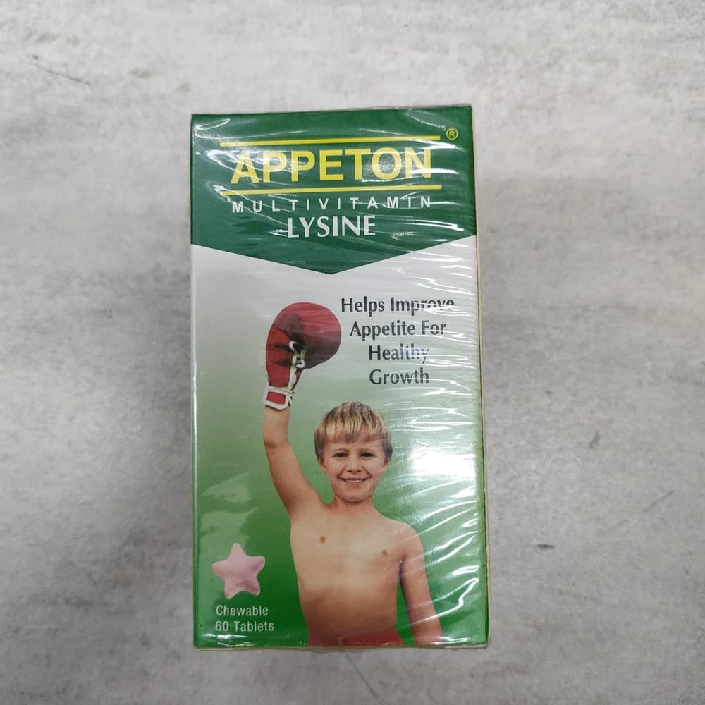 Appeton Multivitamin Lysine (60 Chewable) Per chewable tablet