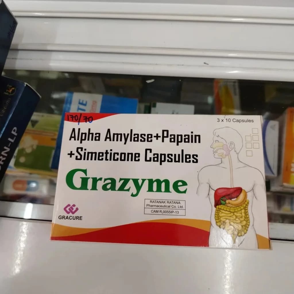 Grazyme 100 mg / 100 mg / 30 mg