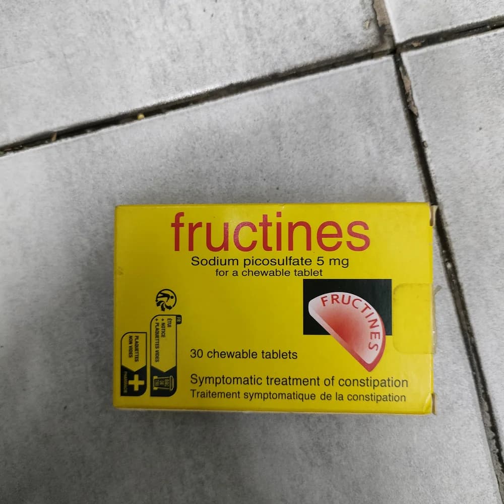 Fructines Sodium Picosulfate 5 mg per chewable tablet