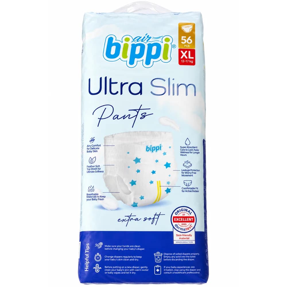 Bippi Air Ultra Slim Pants XL 56 pieces; 12–17 kg