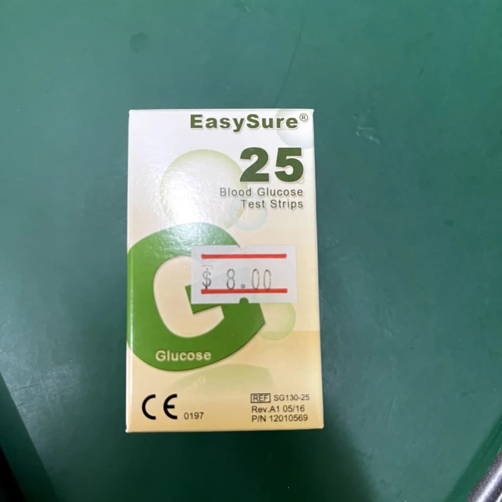 EasySure Blood Glucose Test Strips Not available