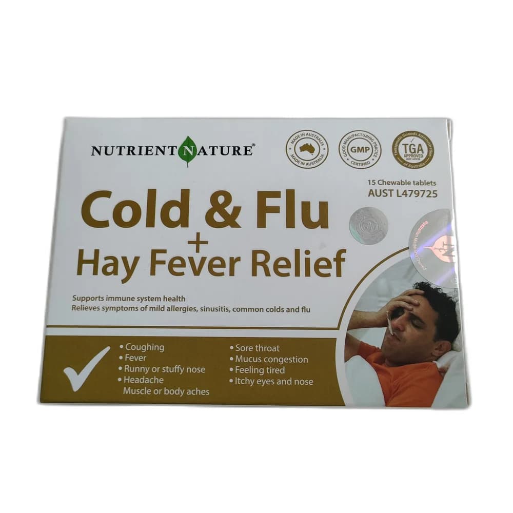 Nutrient Nature Cold & Flu + Hay Fever Relief Not available