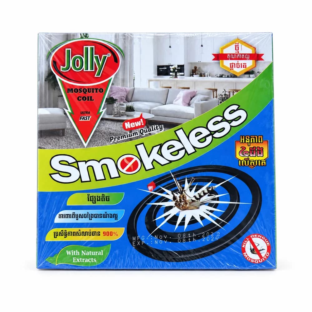 Jolly Smokeless Mosquito coils; 1 box