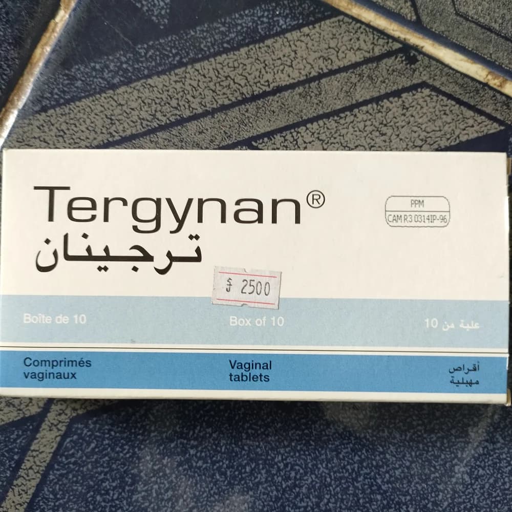 Tergynan Metronidazole 500 mg / Neomycin sulfate 65,000 IU / Nystatin 100,000 IU