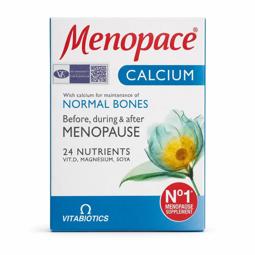 Menopace Calcium Menopause multivitamin, mineral and soy isoflavone supplement with calcium