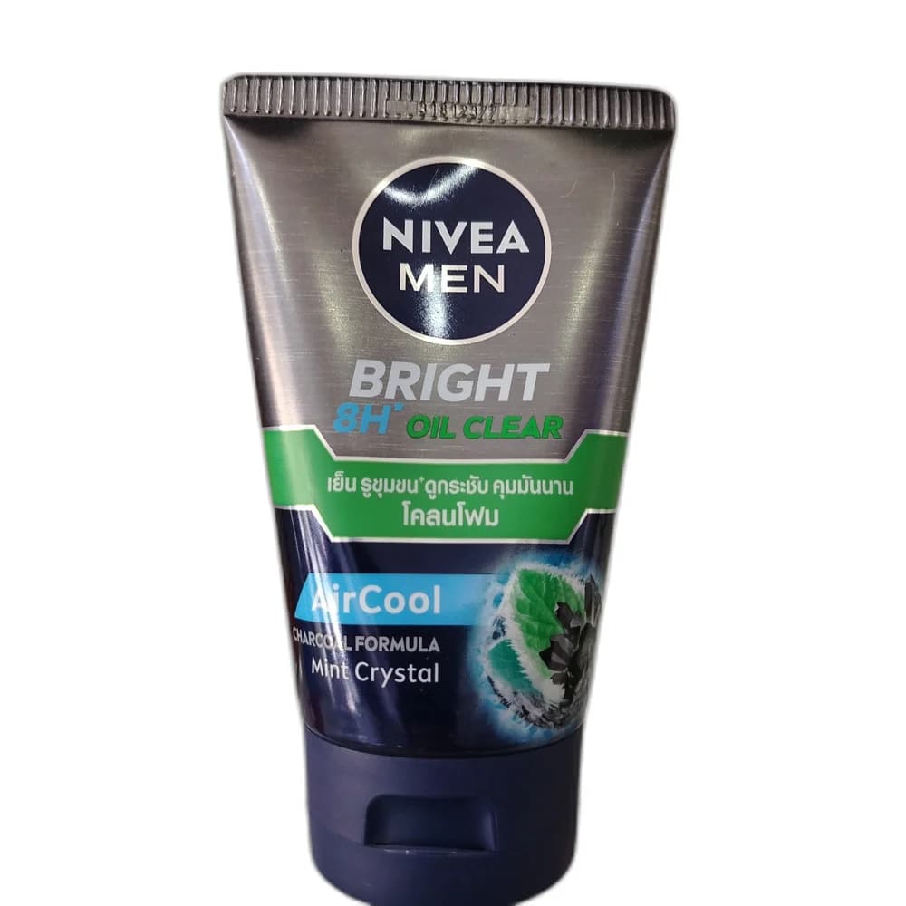 Nivea Men Bright 8H Oil Clear AirCool Mud Foam 100 g