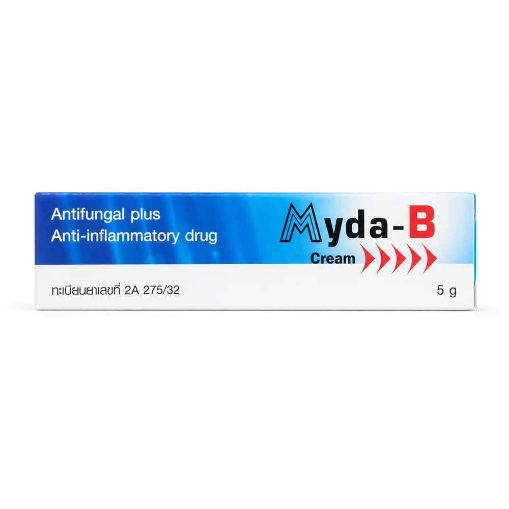 Myda-B Cream Clotrimazole 1% w/w and betamethasone valerate equivalent to betamethasone 0.1% w/w
