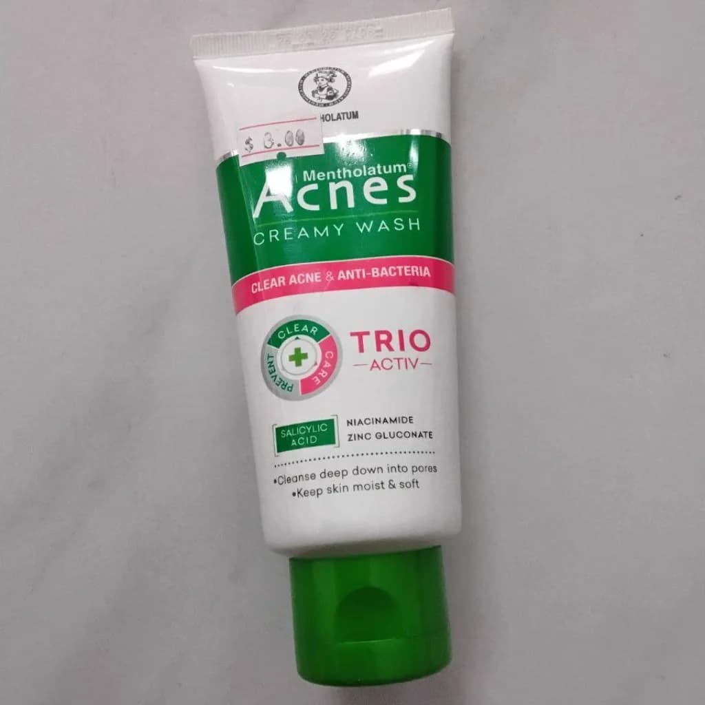 Mentholatum Acnes Creamy Wash (Trio-Activ) 100g