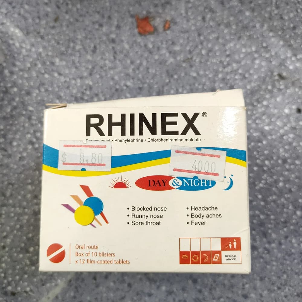Rhinex Day & Night 500 mg / 5 mg / 2 mg