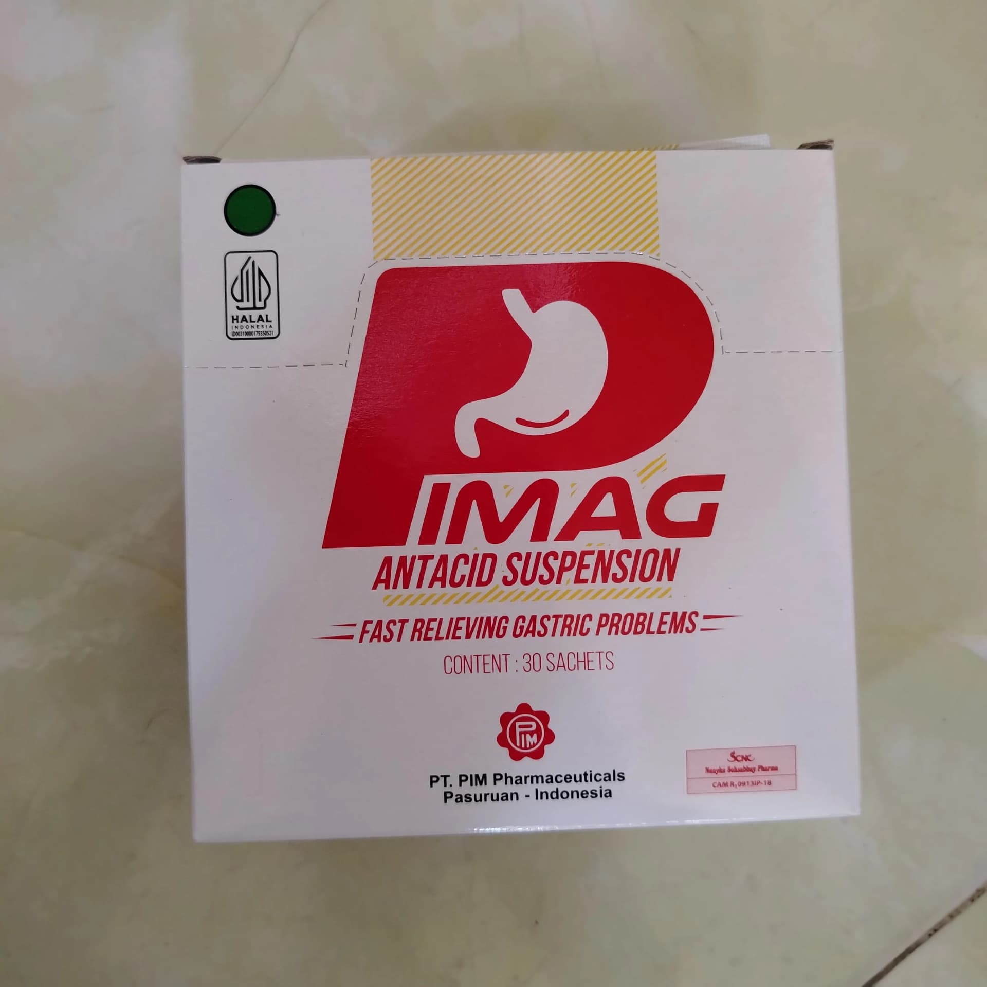 P Mag Antacid Suspension Each 7 ml of oral solution contains: Aluminium Hydroxide Dried Gel 300 mg, Magnesium Hydroxide 300 mg, Simethicone 80 mg