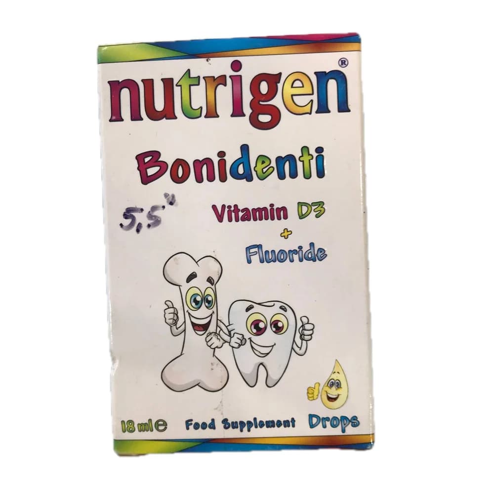 Nutrigen Bonidenti Vitamin D3 + Fluoride drops (18 ml)