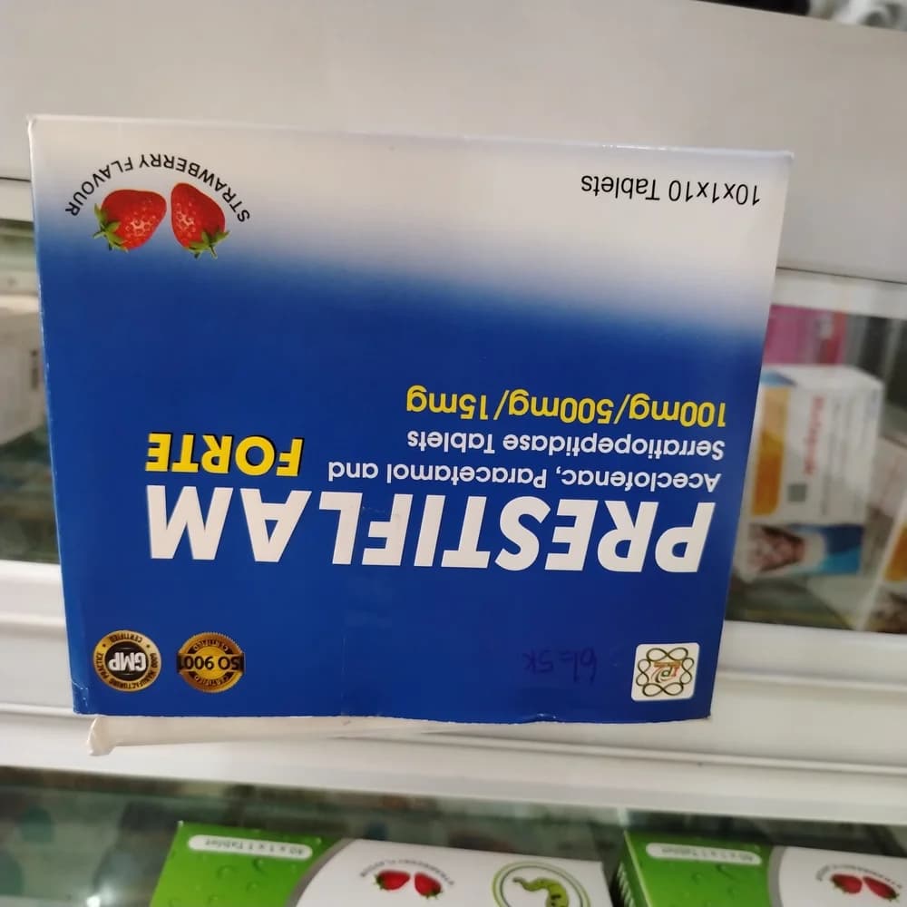 Prestiflam Forte 100 mg / 500 mg / 15 mg