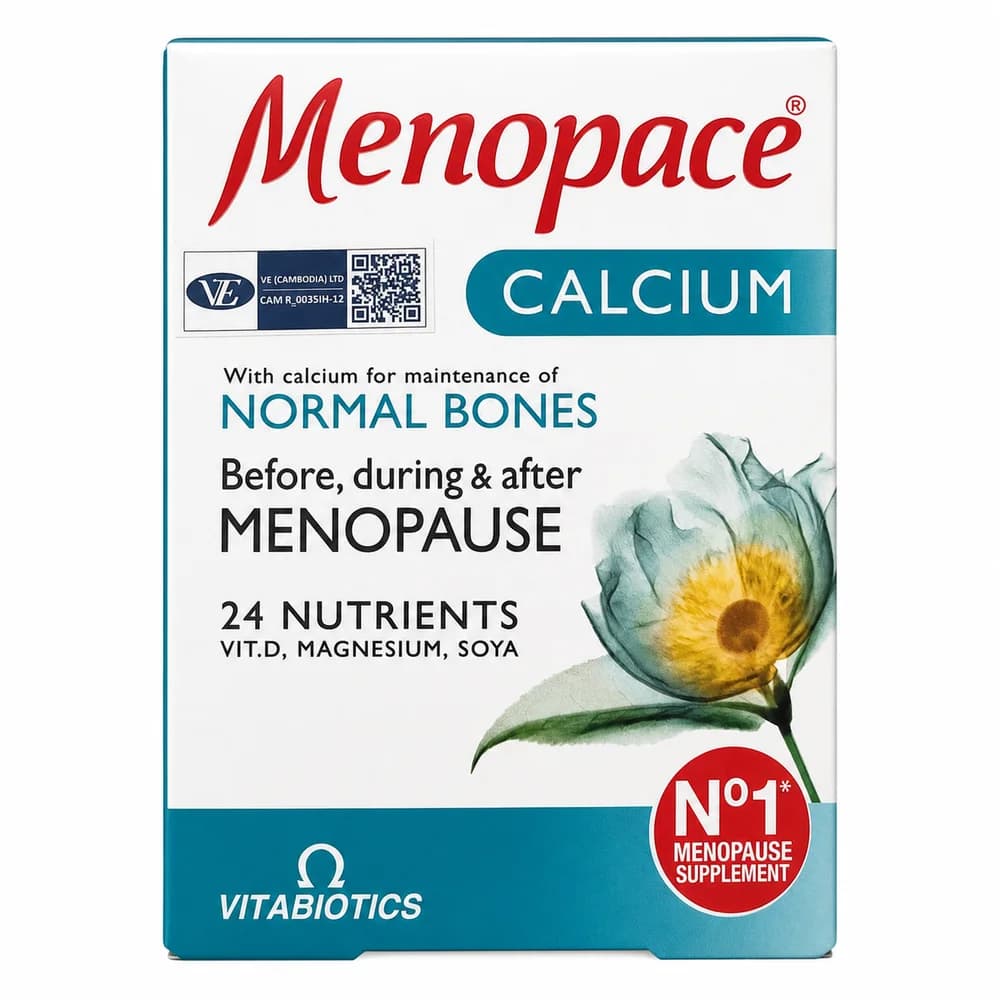 Menopace Calcium 700 mg calcium per 2 tablets
