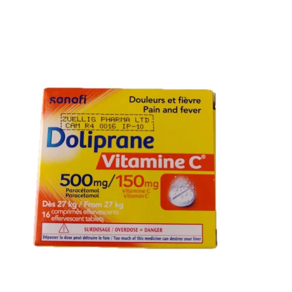 Doliprane Vitamine C 500 mg / 150 mg